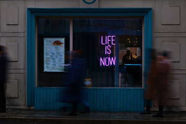 Life is Now Neon Sign 