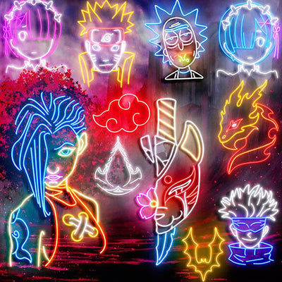 Cartoon Neon Signs Cover