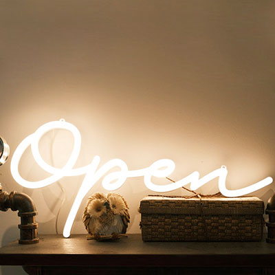 Neon Open Business Light Signs Cover