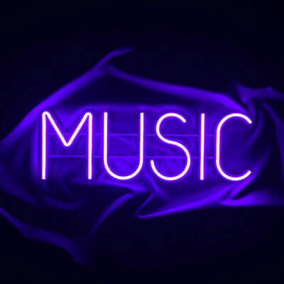 Neon Music Signs Cover