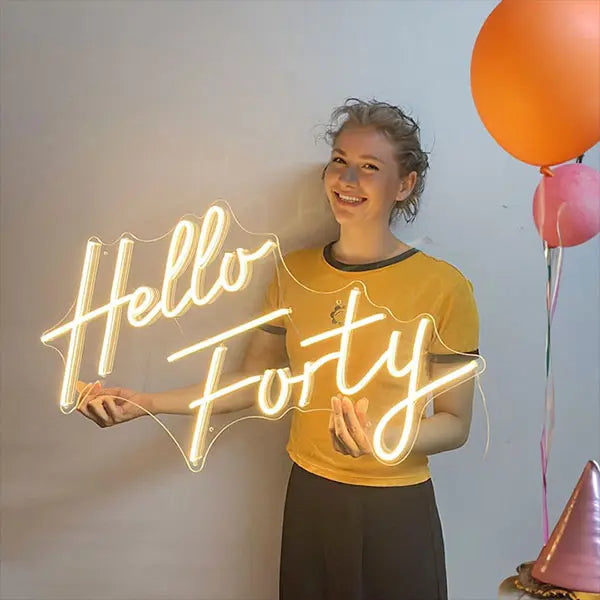 Hello Froty Neon Sign - About Us Page Cover Image