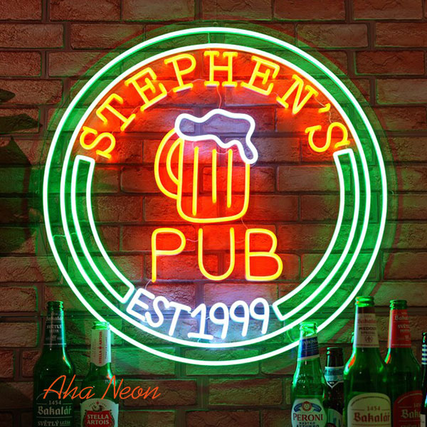 Custom Beer Pub Neon Sign - 1