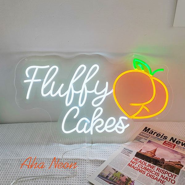 Fluffy Cake Neon Light - 1