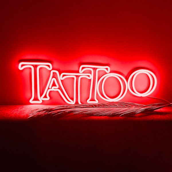 Tattoo Neon Light Sign - Red