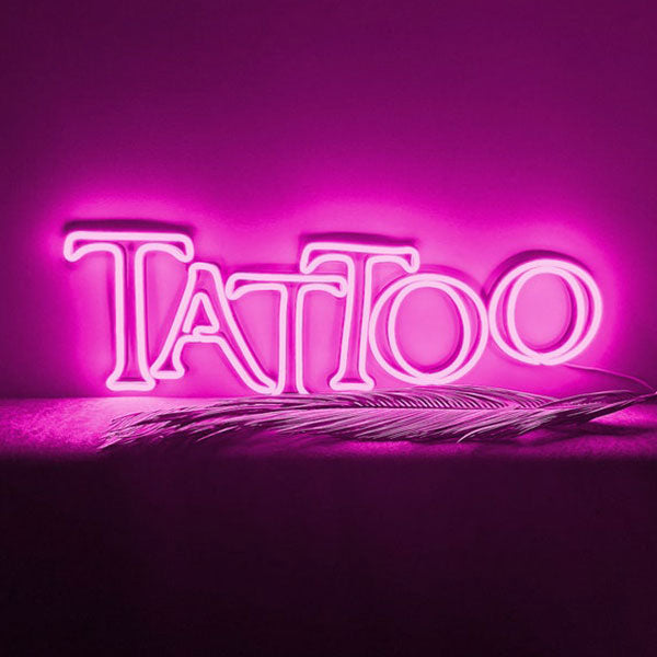 Tattoo Neon Light Sign - Hot Pink