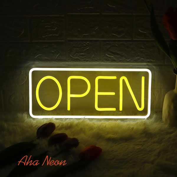 Neon Open Business Sign - 1