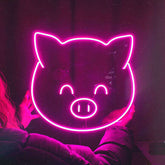 Baby Pig Neon Light Sign - Aha Neon®