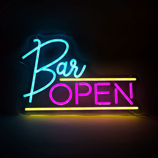 Bar Open Neon Light Sign - 2