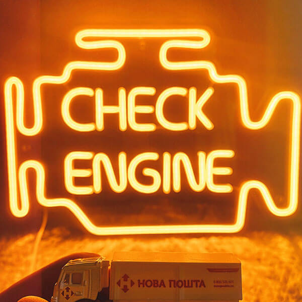 Check Engine LED Neon Sign - 2