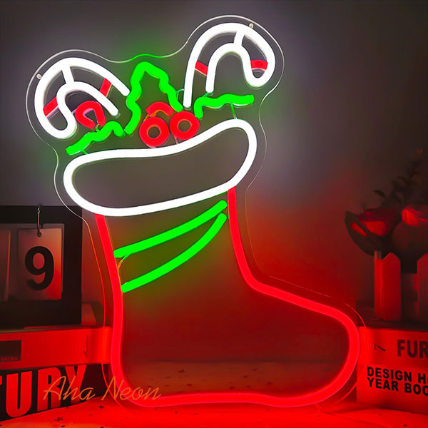 Christmas Socks Neon Sign