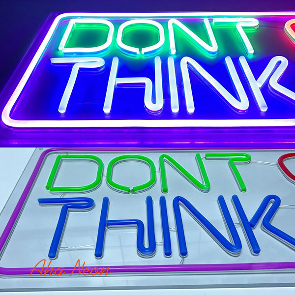 Don't over think shit Neon Light - 3