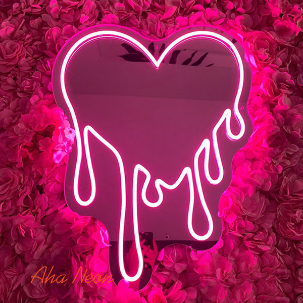 Dripping Heart Neon Sign - 2