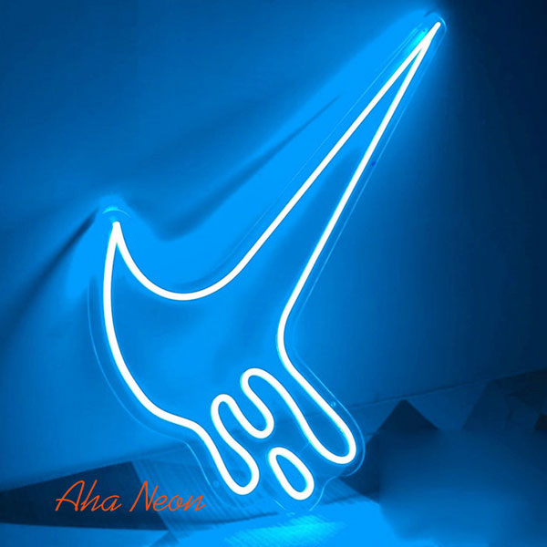 Dripping Nike Neon Light - Ice Blue