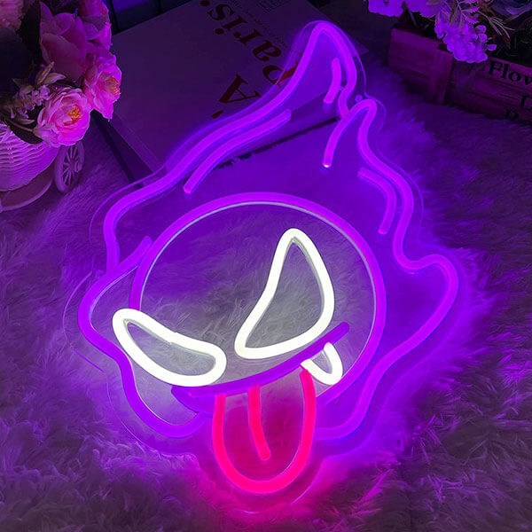 Gastly Neon Sign - 1
