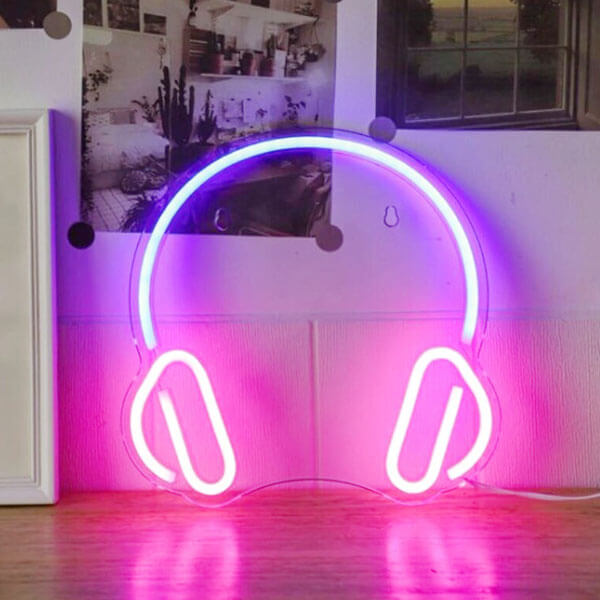 Headphone Neon Sign - 1