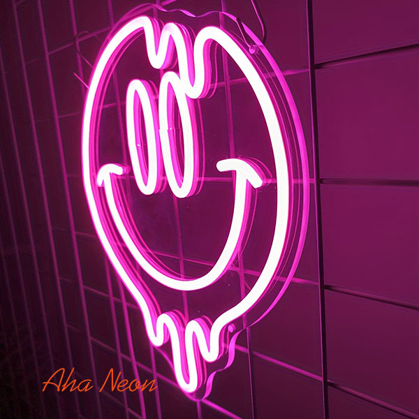 Smiling Face Neon Sign - 4