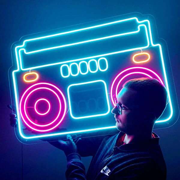 Tape Recorder Neon Sign - 1