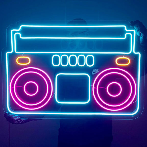 Tape Recorder Neon Sign - 2