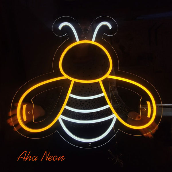 Bee Neon Wall Art - 2