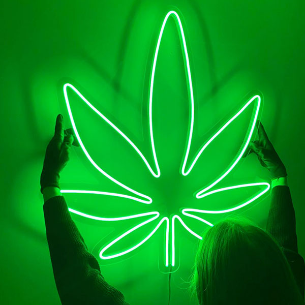 Cannabis Neon Wall Art - 1