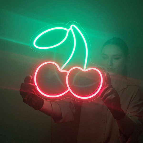 Cherry Neon Wall Art - 2