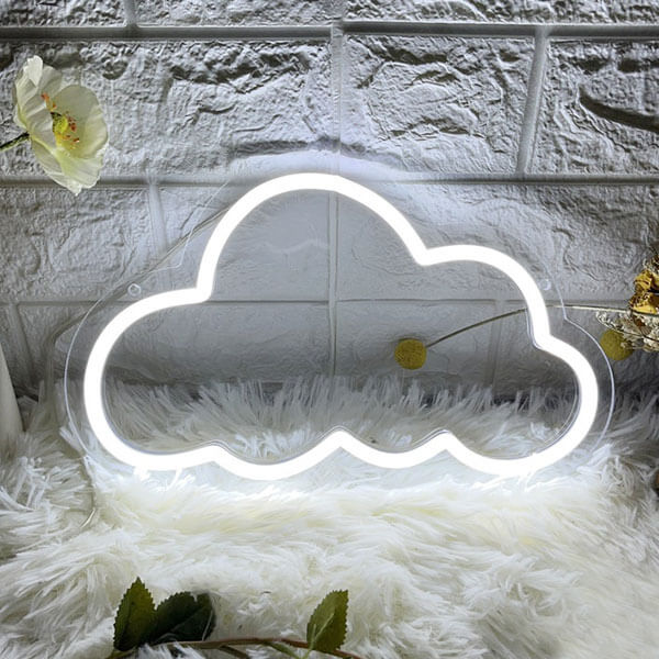 Cloud Neon Wall Art - 2
