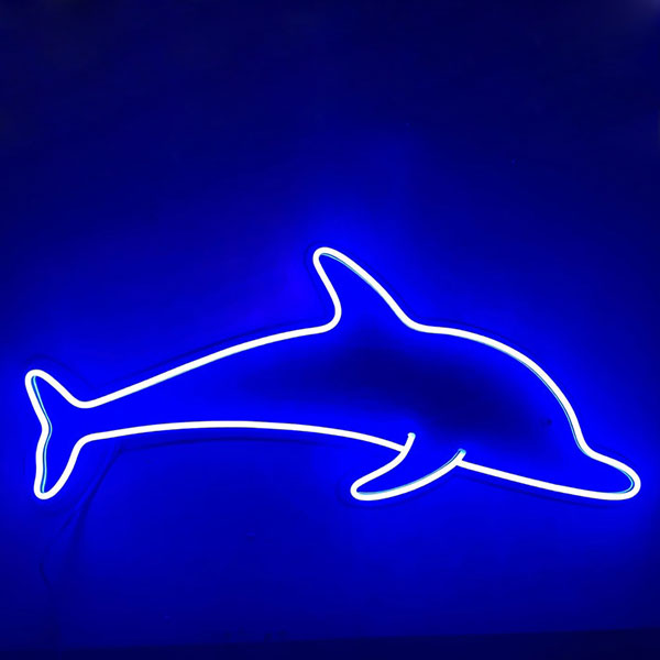 Dolphin Neon Sign - Blue