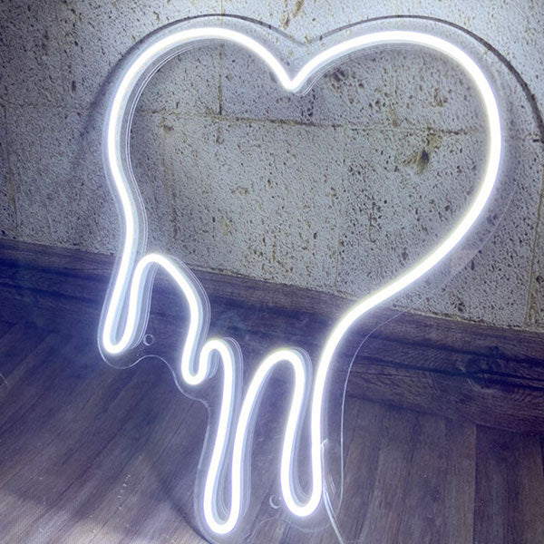 Dripping Heart Neon Sign - 6