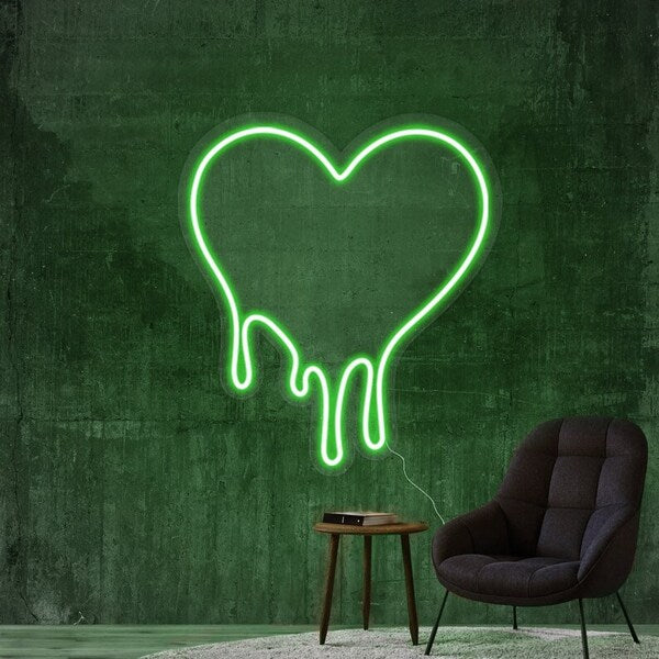 Dripping Heart Neon Sign - 5