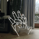 Hands of God Neon Sign - Aha Neon®