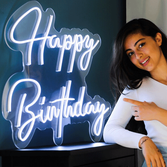 Happy Birthday LED Neon Sign - Aha Neon®