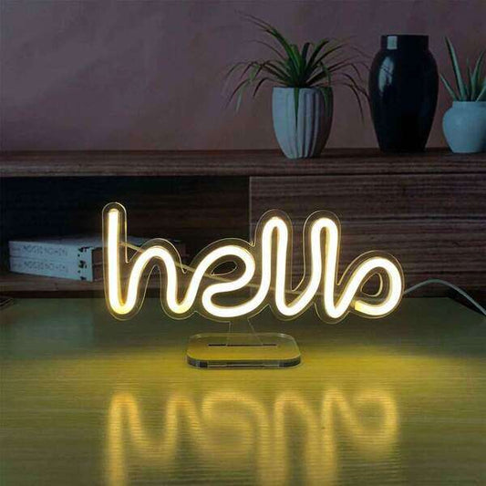 Hello Desk Light - Aha Neon®