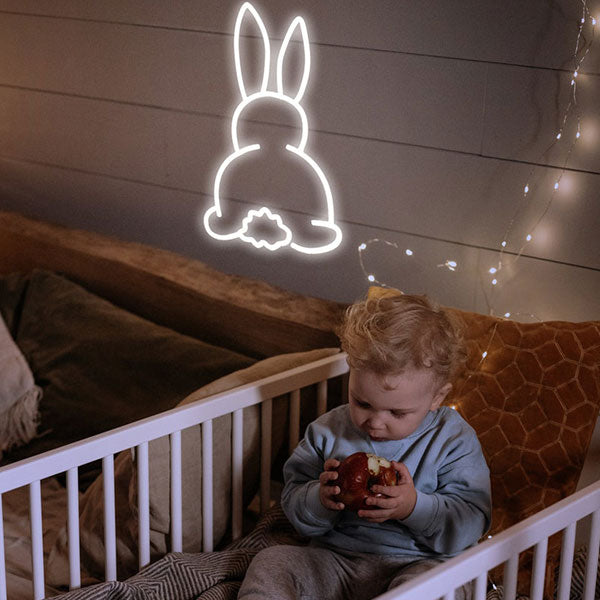 LED Neon Bunny Light Sign - 4
