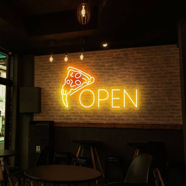 Open Pizza Neon Light Sign - 3