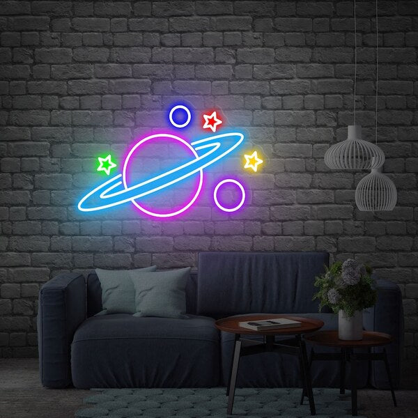 Planet Galaxy Neon Sign - 1