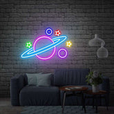 Planet Galaxy Neon Sign - Aha Neon®