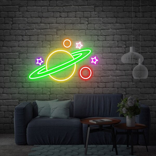 Planet Galaxy Neon Sign - 3