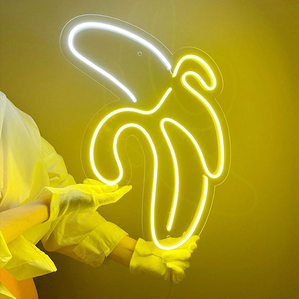 Banana LED Light Sign
