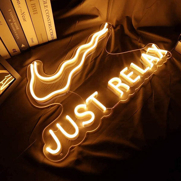Just Relax Neon Wall Sign - 1