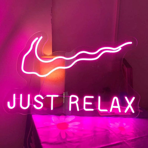 Just Relax Neon Wall Sign - 3
