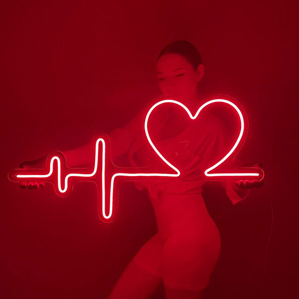 Heartbeat Pulse Neon Light - 2