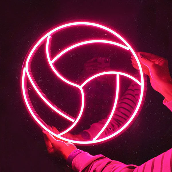 Volleyball Neon Sign - Pink