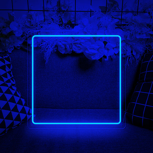 Carved Neon Light - Blue