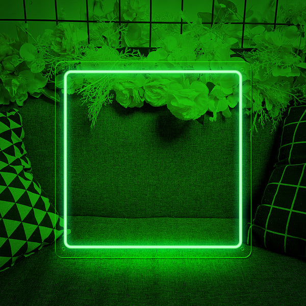 Carved Neon Light - Green