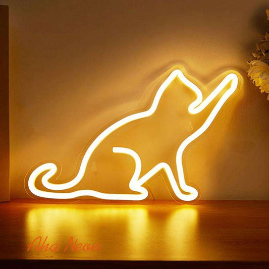Cat Neon Wall Art - Aha Neon®