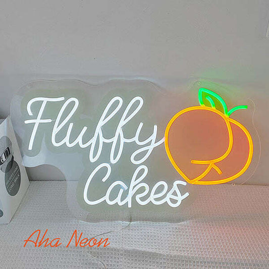 Fluffy Cake Neon Light Sign - Aha Neon®