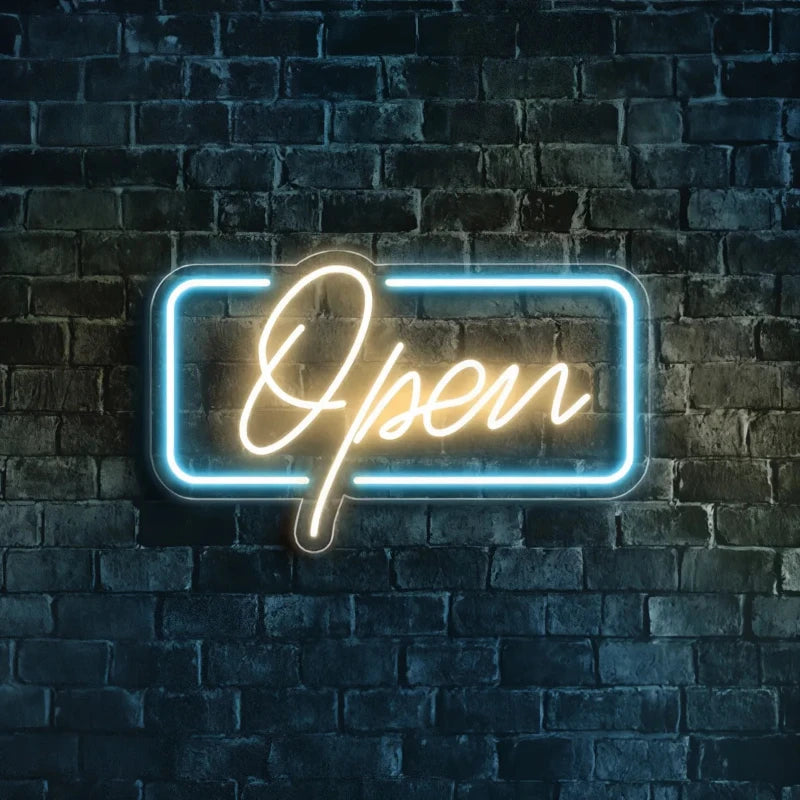 Open Neon Light Sign - Aha Neon®