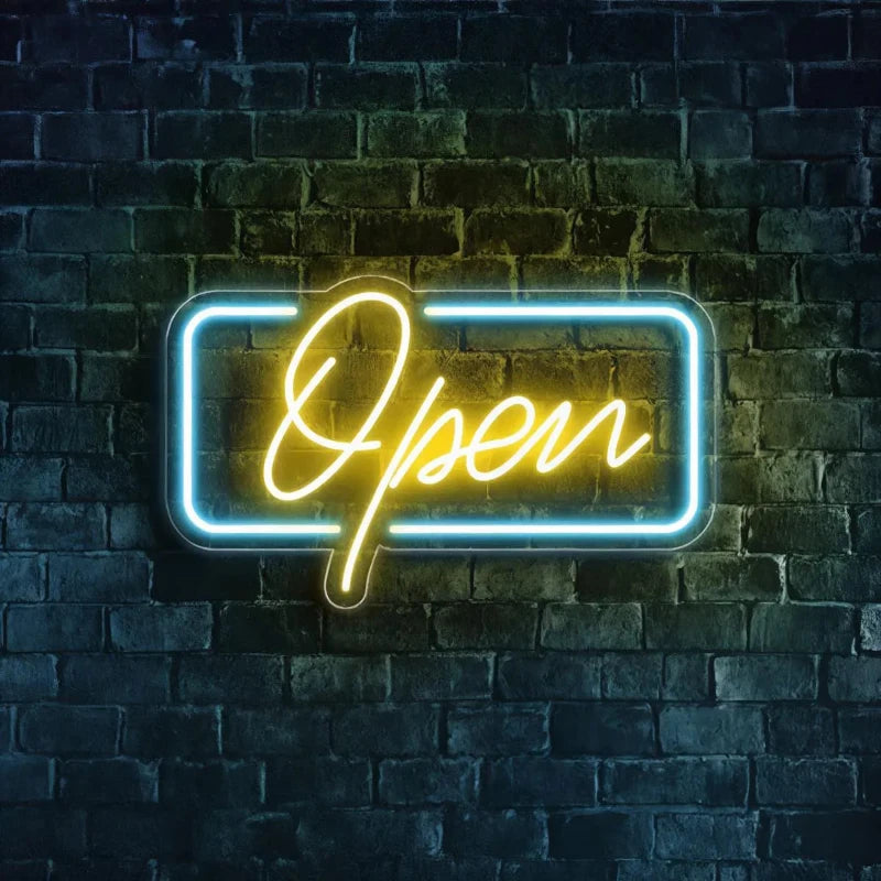Open Neon Light Sign - Aha Neon®