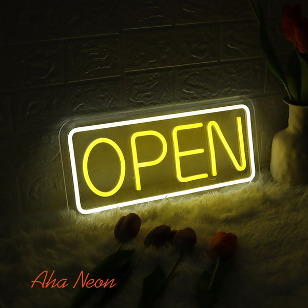 Neon Open Business Sign - 3