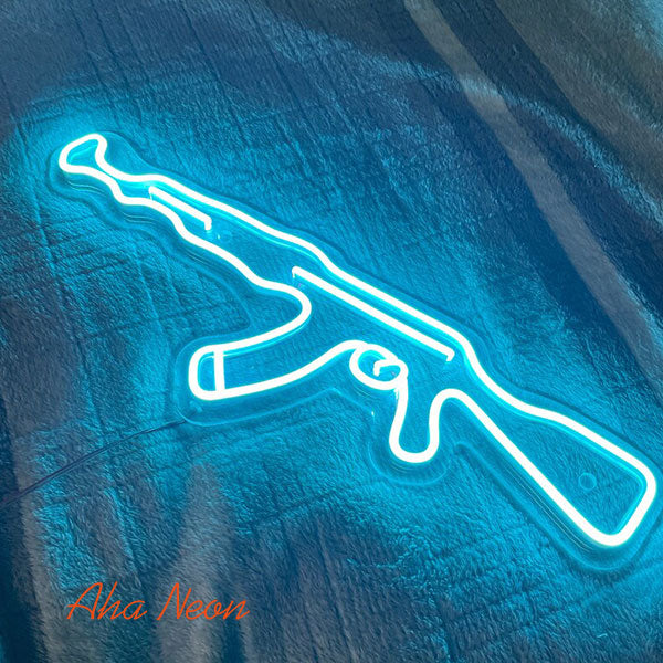 AK 47 Neon Sign Gun Pistol Game Led Light - 3
